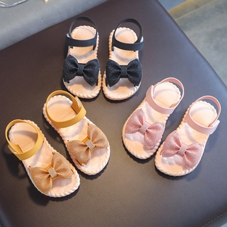Nuevo 2-11 Años De Edad Niños Sandalias Para Niñas De Verano Arco De Fondo Suave Princesa Dedo Del Pie Abierto Bebé Zapatos De Playa