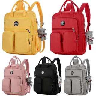 mochila de decoración de viaje bolsa de capacidad de las mujeres de la moda grande para la escuela multibolsillo impermeable