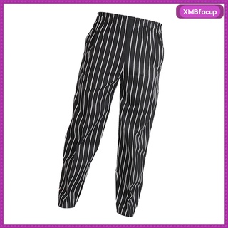 [ACUP] Fashion Restaurant Hotel Cafe Waiter Baker Chef Pants Trousers Uniform, Unisex, Cotton Blend, Comfortable, 4 Patterns 5