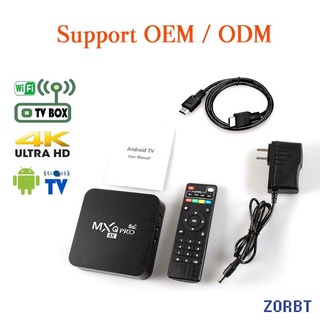 Caja De Tv Inteligente 4K PRO 5G 4gb/64gb Wifi Android 10.1 Box Smart MXQ 4K ZORBT
