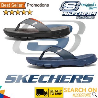 Penghantaran pantas🚀Casual slip-on Skechers_ zapatillas deportivas zapatillas de los hombres ropa al aire libre antideslizante tendencia chanclas