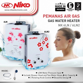 Niko calentador de agua GAS 6LN blanco/LN2