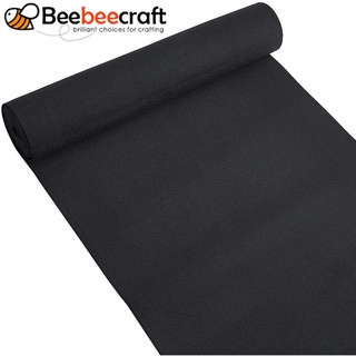 beebeecraft - banda elástica de goma negra de 2 yardas, correa elástica, accesorios de ropa de 9,8"/8,6" de ancho para costura y manualidades