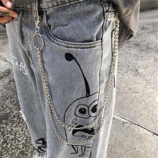 cinturón llavero punk hip-hop moda cintura cadena unisex