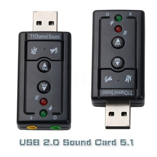 Channel Kebidumei USB 2.0 tarjeta de sonido 5.1 Cable adaptador externo