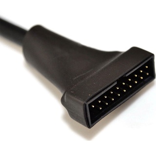 Lucky* USB 9 pines carcasa macho a USB 20 pines placa base hembra Cable adaptador (5)