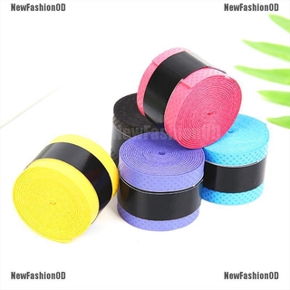 NewFashionOD 5Pcs Anti Slip Racket Over Grip Roll Tennis Badminton Squash Handle Tape Random
