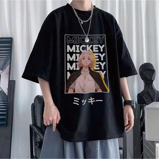 100% algodón de los hombres t-shirt de manga corta Revengers Mikey Draken estilo ins tendencia top verano marea suelta marca compasiva
