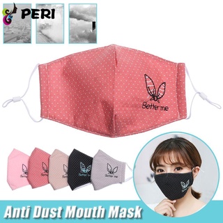 PERISTORE Women Anti Dust Mouth protection Health Care Face Facial protection Mouth-muffle Washable Reusable Windproof Fashion Cotton Breathable Mouth Respirator/Multicolor