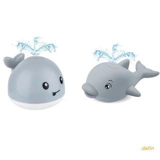 defin estimulación juguete modelo de dibujos animados ballena/delfina baño juguete agua spray juguete flotante