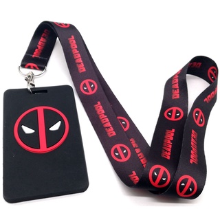 New 1 pcs Deadpool card Neck Strap Lanyards Badge Holder Rope Pendant Key Chain Accessorie