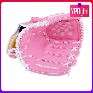 Durable béisbol softbol mano izquierda guante con muñequera rosa negro Unisex niños jóvenes 11.5/10.5/12.5\'\'