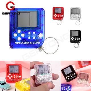 Mini consola de juegos de la máquina de los niños de mano nostálgico Mini consola de juegos con llavero Tetris videojuego de niños regalos