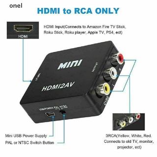 Cable Convertidor Adaptador HDMI A RCA AV CVBS 3RCA 1080P Compuesto De Audio De Vídeo MX