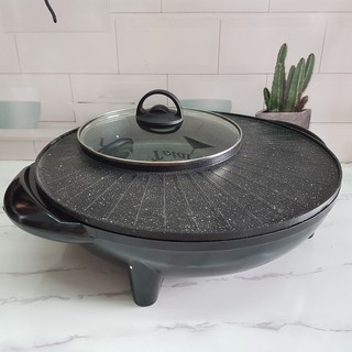 Olla asada y olla caliente utensilios de cocina eléctrico sopa diámetro 34 cm