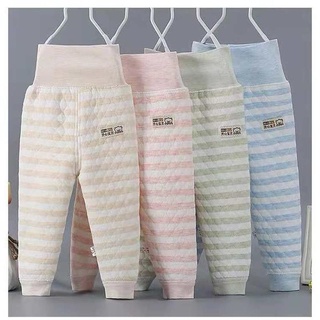 Bebé pantalones bebé de tres capas caliente de cintura alta pantalones de doble uso vientre protección 8.21 (1)