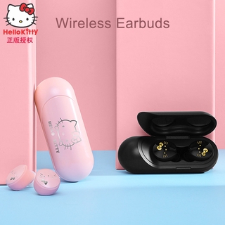 Hello Kitty Auriculares Inalámbricos Bluetooth 5.0 Tws De Carga Deportes De Dibujos Animados Largos En Espera (1)