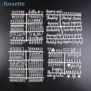 FOS 4 unids/Set caracteres para números de tablero de letras de fieltro para cartas intercambiables