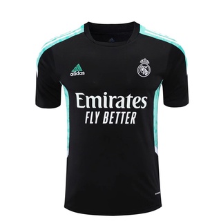 Jersey/Camiseta De Entrenamiento De Fútbol Negro 2021-2122 Real Madrid Edición De Fans Para Hombre (1)