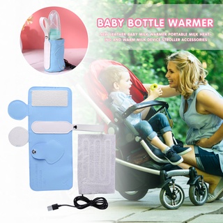 usb taza de viaje bebé leche cuero calentador calentador botella de alimentación bolsa aislada