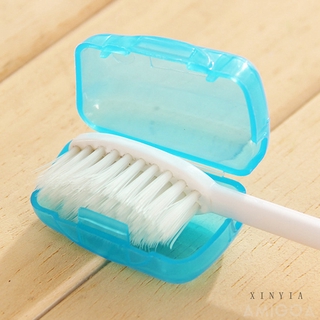 Ready Stock 1pc cubierta de cepillo de dientes de viaje portátil cepillos de dientes titular de la cabeza a prueba de polvo cepillo de dientes caso cepillos de dientes Protector de cabeza caja de almacenamiento necesidades diarias - xin (6)