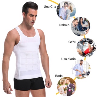 Faja De Hombre Camiseta Reductora Modeladora De Postura Gym (4)