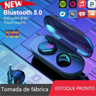 Audífonos inalámbricos estéreo 5.0 Touch Touch Tws4/audífonos deportivos Bluetooth Y30/audífonos Bluetooth 5.0 deportivos estéreo