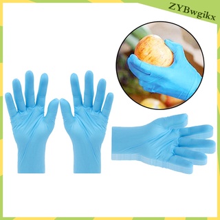 50 pares universal de cocina hogar fuerte nitrilo desechable guantes sin polvo suave belleza tinte para el cabello guante para el hogar