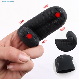 possrssiony.mx Vibrating Flirting Simulator Sleeve Clitoris Finger Massaging Cot Easy to Wear for Lady