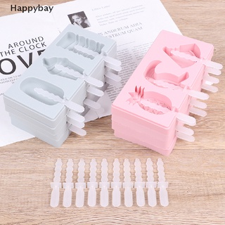 Happybay DIY moldes de silicona para helados, moldes de paletas, moldes congelados con paletas de paletas, esperanza de que pueda disfrutar de sus compras