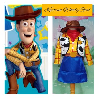 Traje de niña Woody/disfraz Woody Toy Story