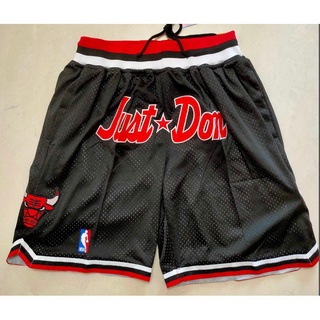 【10 styles】NBA shorts Chicago Bulls 2022 JUST DON black pockets and other styles basketball sports shorts