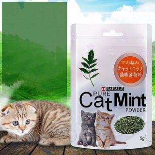 5g/Pack gato menta polvo Natural Catnip mascota gatito limpieza boca sabor golosinas
