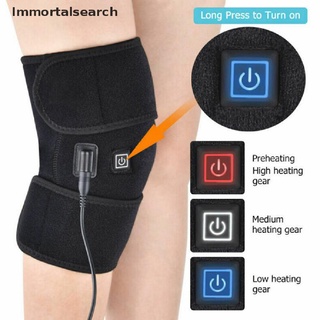 Inmortalsearch - rodillera eléctrica calentada para piernas, alivio del dolor, artritis
