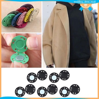 par de 20 cierres magnéticos de botón de aleación de tejer acolchado Chamarra de costura cierre para bolso bolso vestido (1)