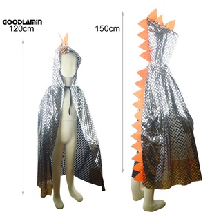 Goodlamin capa capa disfraz con capucha dinosaurio forma capa disfraz con capucha Cosplay disfraz (5)