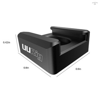Uurig R053 Base De montaje De Metal Universal De zapato frío Para instalar Luz De relleno De micrófono De cámara accesorios (9)