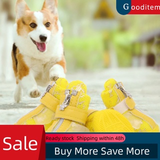 Gooditem 4 pzs botas de perro/botas de ángel/diseño resistente al desgaste/características antideslizantes/botas para perros/mascotas/suministros para mascotas