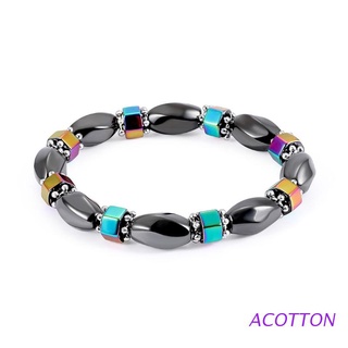ACOTTON Fashion Magnetic Bracelet Bead Hematite Stone Therapy Health Care Bangle Unisex