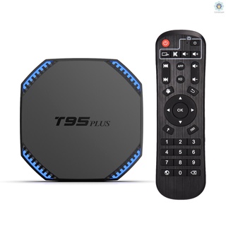 Nuevo T95 Plus Android 11.0 Smart TV Box RK3566 Quad-core H.265 VP9 8K decodificación UHD 4K Media Player 2.4G/5G Dual banda WiFi 1000M LAN BT4.0 8GB+64GB con Control remoto pantalla LED