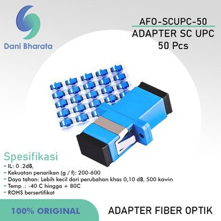 50Pcs FTTH FTTH conector de fibra óptica SC UPC SC adaptador