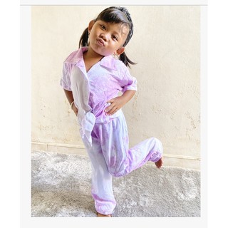 Onetoddler niños bebé niñas tie dye bali mono ropa de dormir pijamas conjunto | Camisón 4n4k ti3dy3