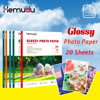A4 230gsm (20 hojas/paquetes) papel fotográfico brillante de alta calidad para impresora de inyección de tinta impresión115/135/180/200gsm