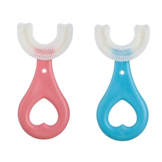 th 9cm manual de silicona bebé yoothbrushing artefacto en forma de u cepillo de dientes de los niños cuidado oral cepillo de limpieza