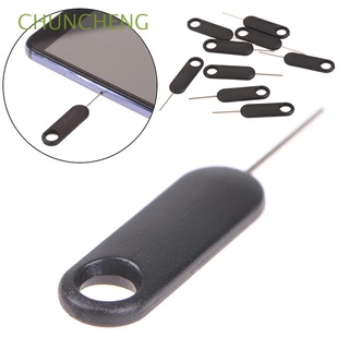 CHUNCHENG High Quality Sim Card Tray Pin Universal Needle Key Tool Sim Card Opener For Samsung For Huawei For Phone Stainless Steel Black Mobile Phone Removal Eject Pin