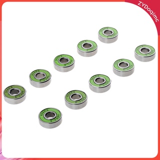 10 piezas ruedas rodillos mini tablero longboard rollos de repuesto para monopatín para rodamientos de bolas abec-9 608rs (8,5 x