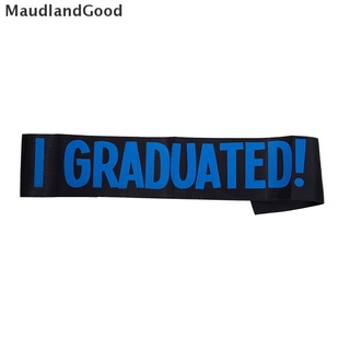[MaudlandGood] 2021 Graduate Boy Girl Satin High School College Graduation Party Decoration .
