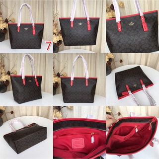 Coach New Shopping Bag cuero Coach monedero perfecto/bolsa con correa/bolsa de gran capacidad - F58292 (7)