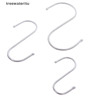 [treewateritu] 5 pzs ganchos de Metal en forma de S ganchos de almacenamiento multifunción ganchos de acero inoxidable [treewateritu]