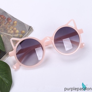 Purp-kids UV400 gafas de sol, lindo gato en forma de gato al aire libre gafas de sol para niños niñas
